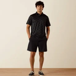 All Over Print Heathered Classic Fit Polo