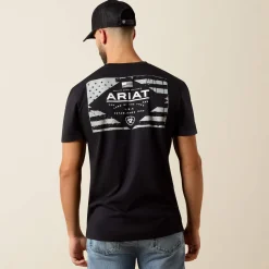 Ariat Lockup Flag Painted T-Shirt