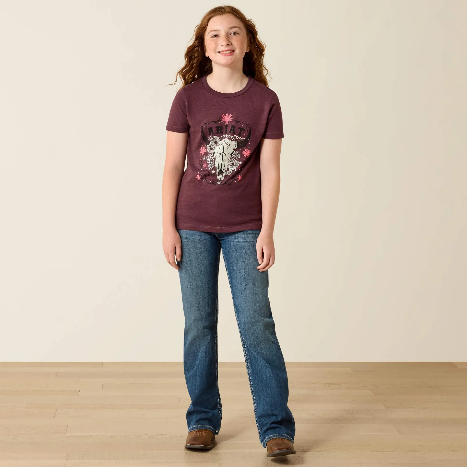 Ariat Skulls Florals T-Shirt