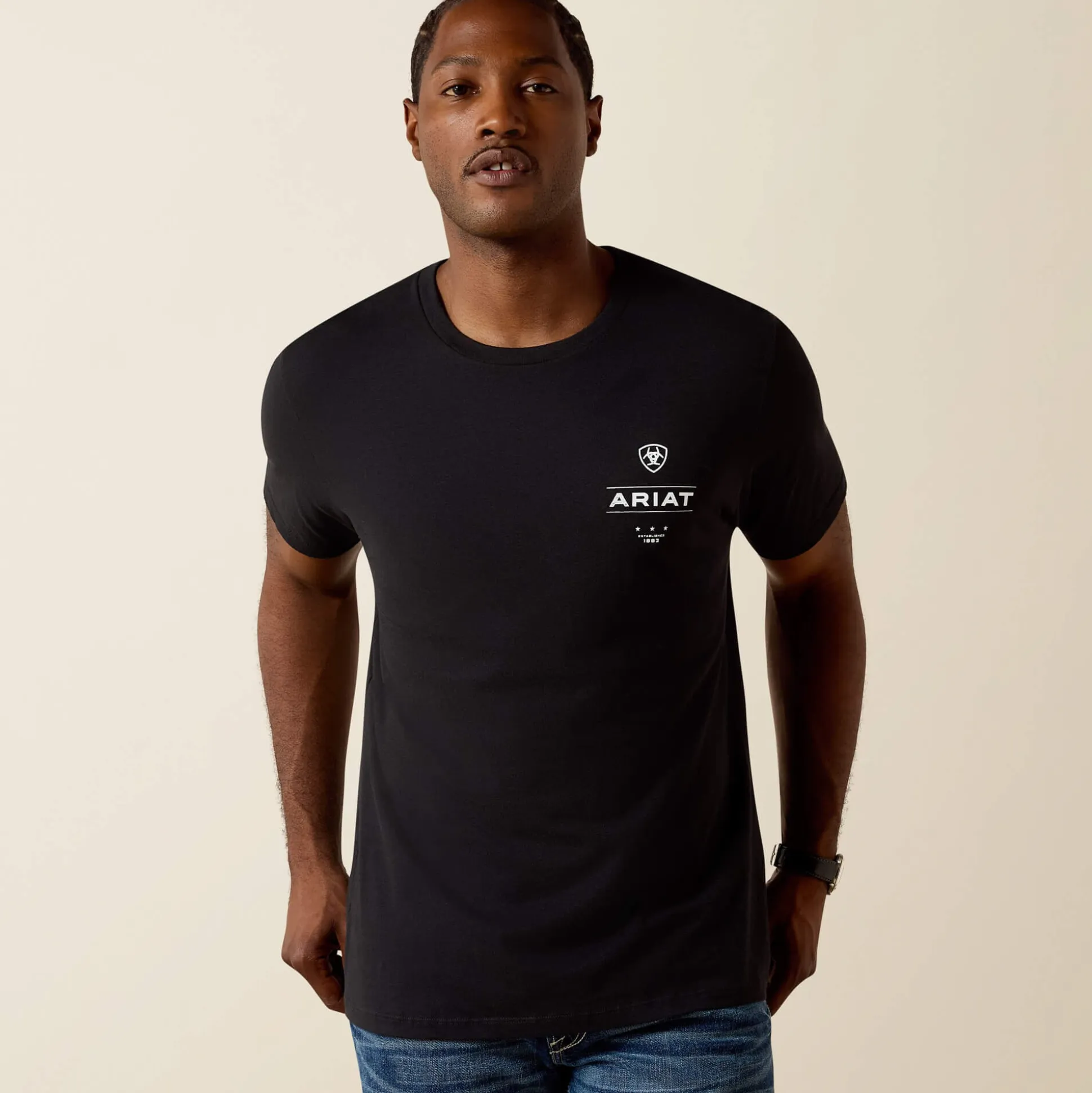 Ariat Wooden Diamond Flag Classic Fit T-Shirt