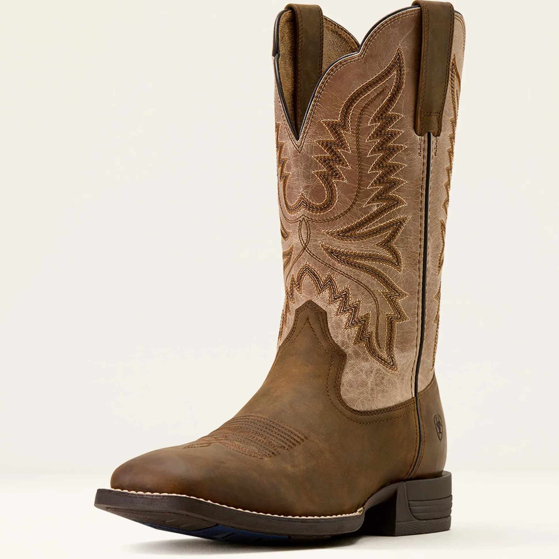 Brush Creek Wide Square Toe Cowboy Boot
