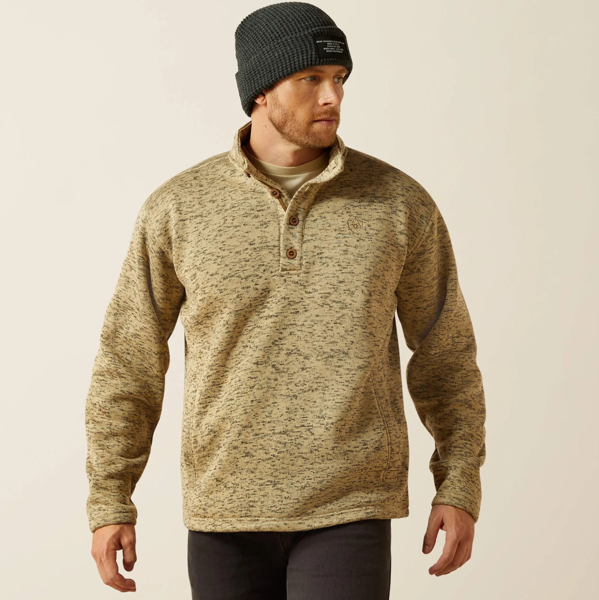Caldwell 1/4 Button Sweater