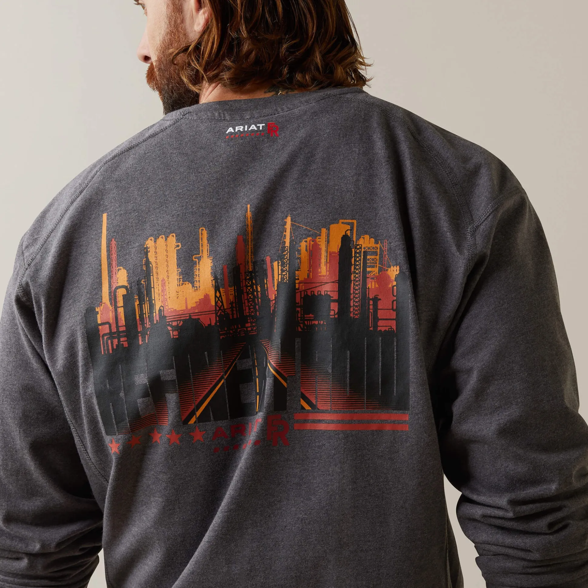 FR Air Refinery Row Graphic Henley Top