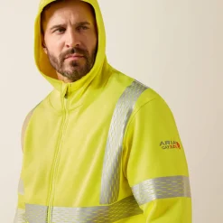 FR Hi-Vis Full Zip Hoodie