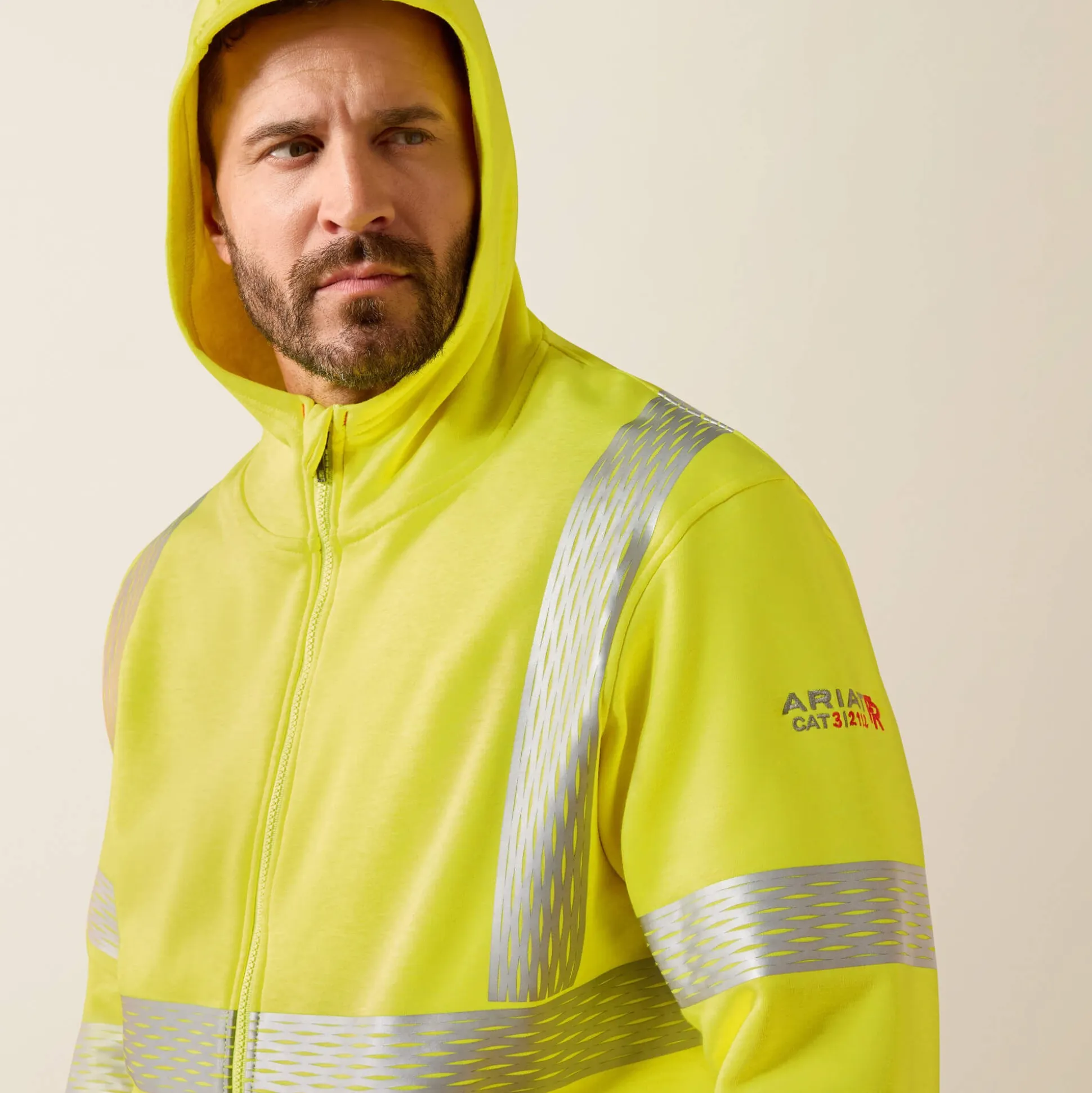 FR Hi-Vis Full Zip Hoodie