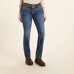 FR Perfect Rise DuraLight Stretch Cell Phone Pocket Straight Jean