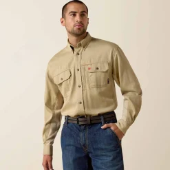 FR Solid Vent Work Shirt