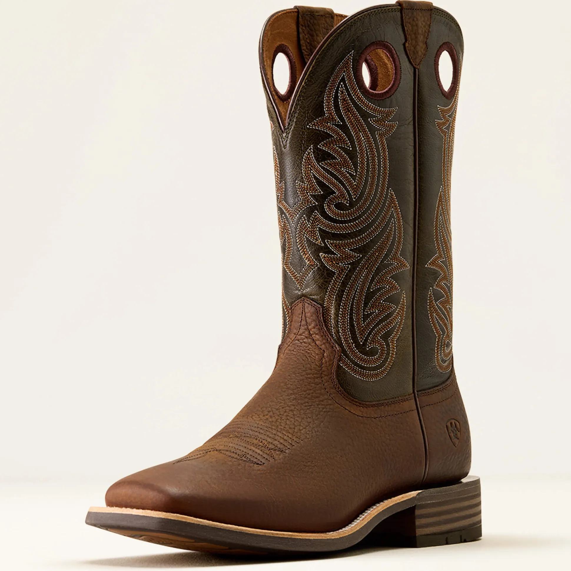 Highland Toughstock Wide Square Toe Cowboy Boot