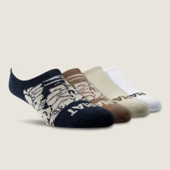 Hilo No Slip No Show Sock 4 Pair Multi Color Pack