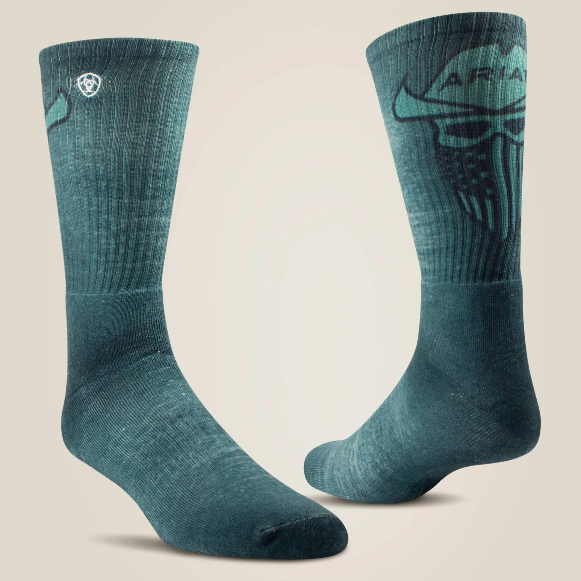 Incognito Graphic Crew Work Sock 2 Pair Multi Color Pack