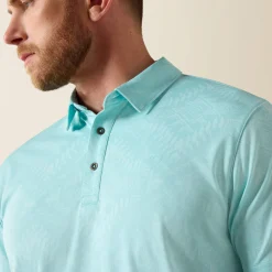 Jacquard Printed Fitted Polo