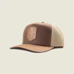 Oilskin Faux Leather Patch Cap