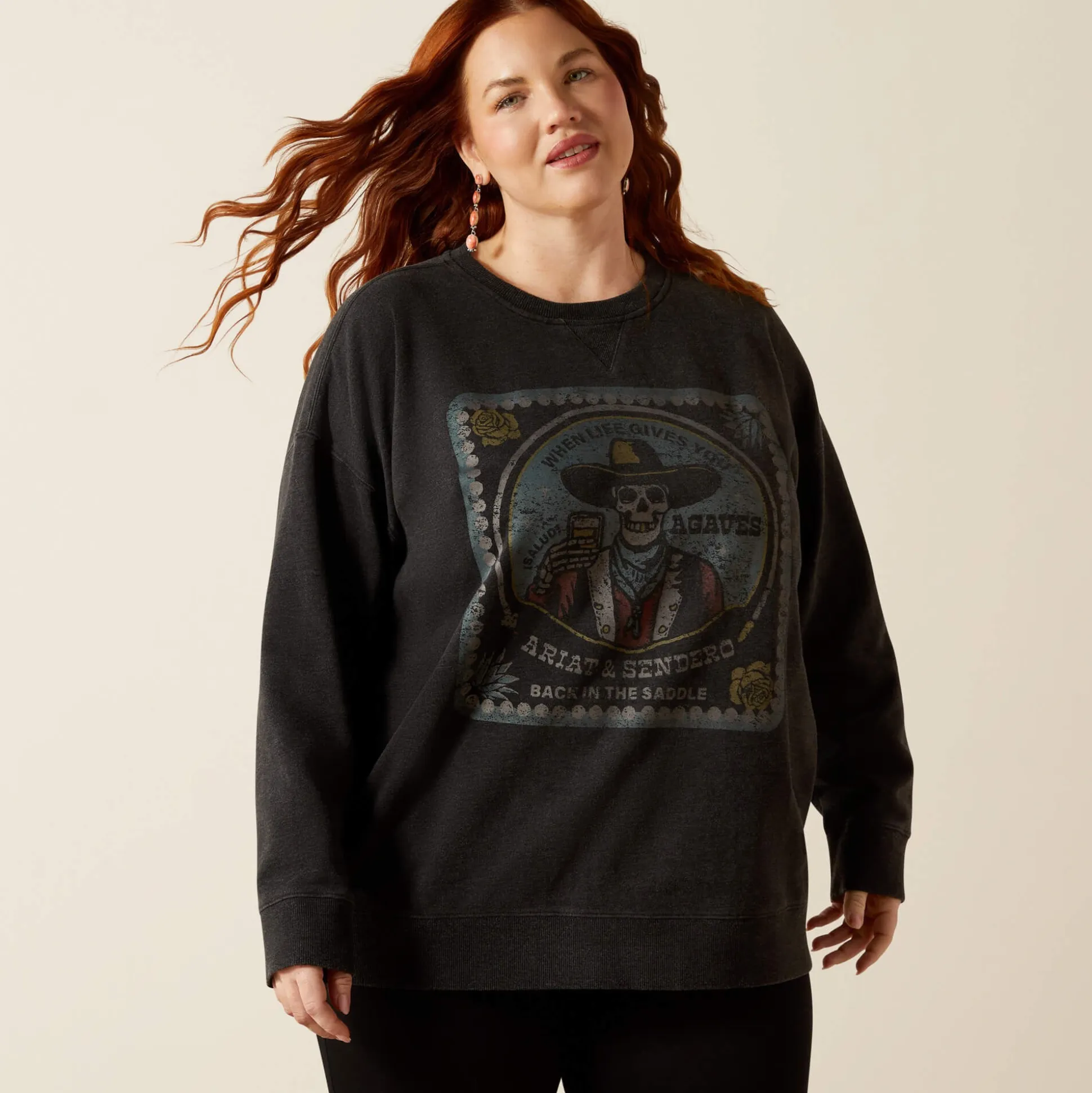 Oversize Sendero When Life Gives You Agaves Sweatshirt