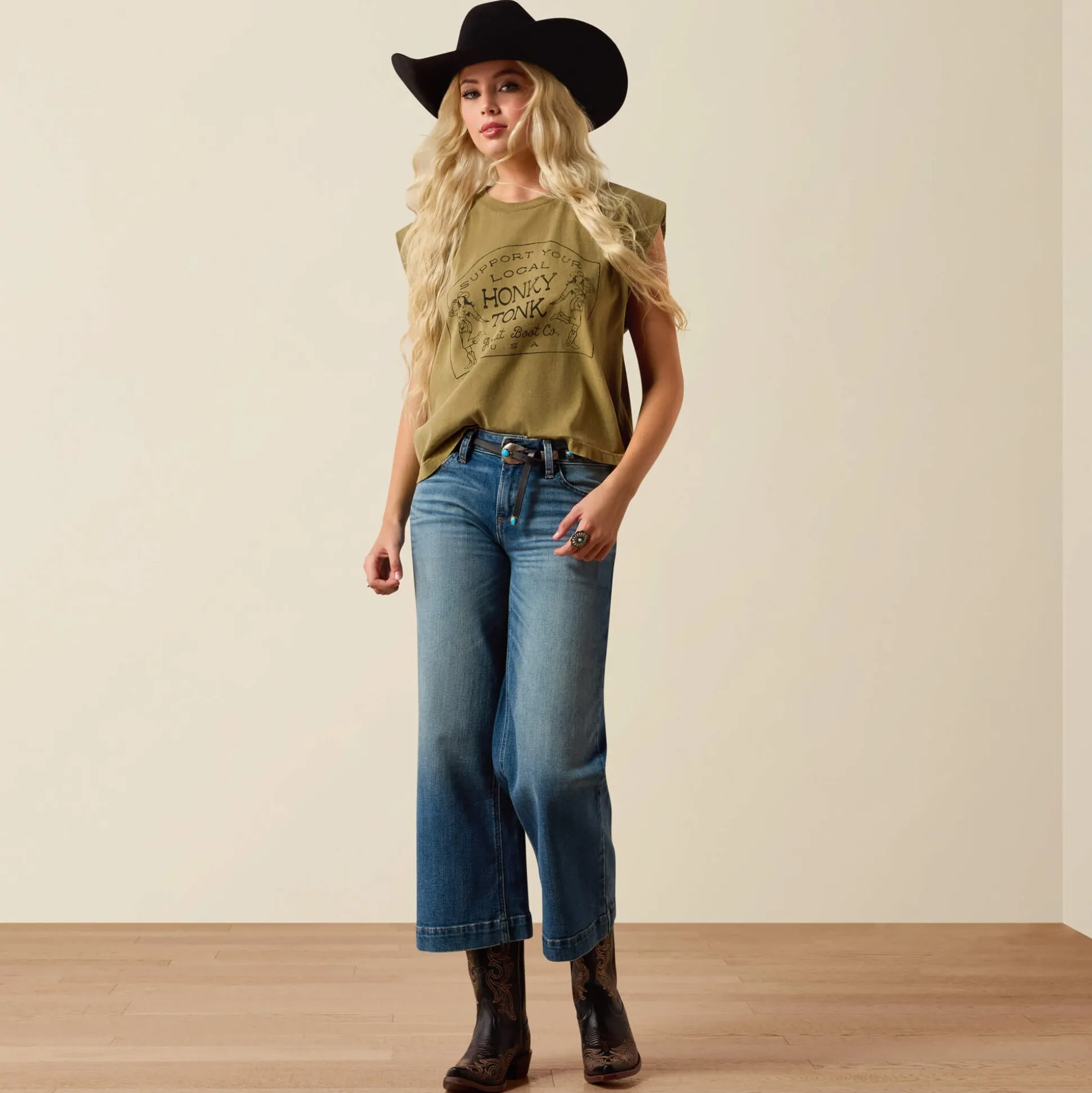 Perfect Rise Jazmine Wide Leg Crop Jeans