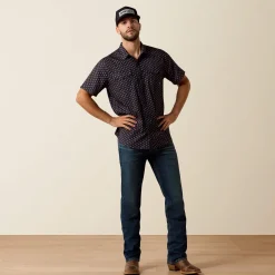Printed VentTEK Western Fitted Snap Shirt