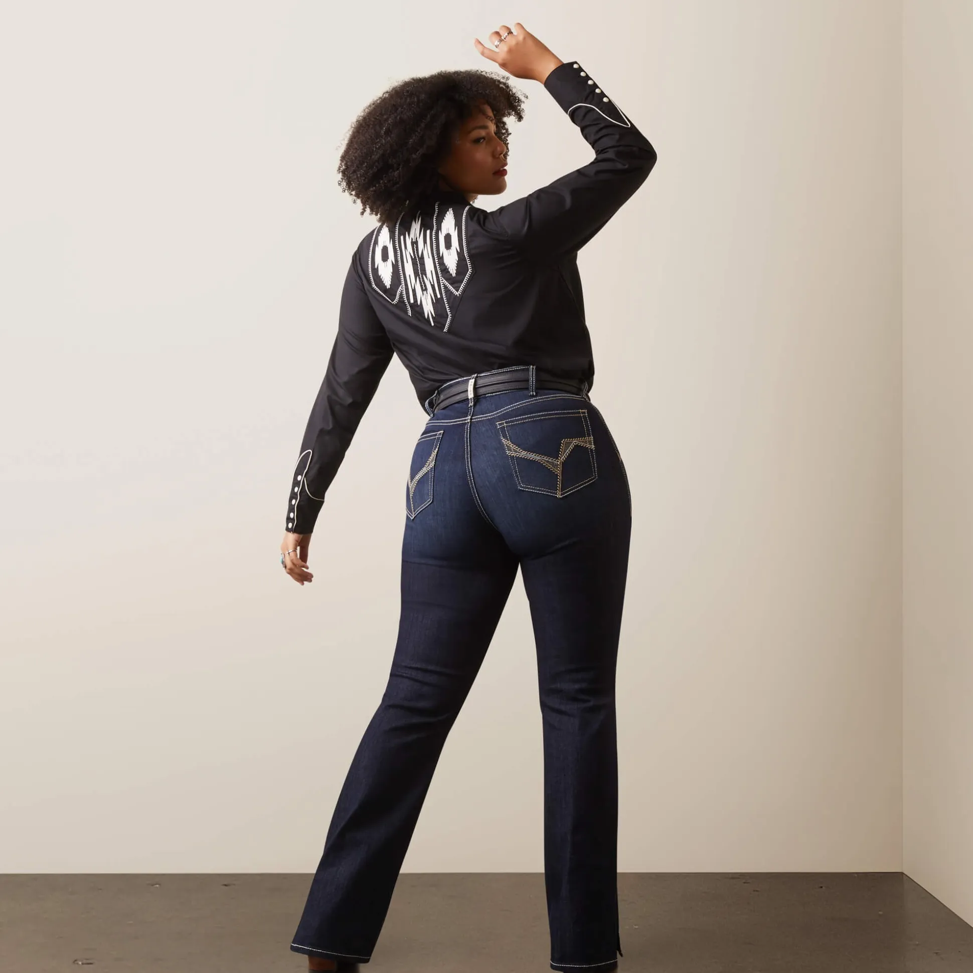 R.E.A.L. Perfect Rise Arrow Danna Boot Cut Jean