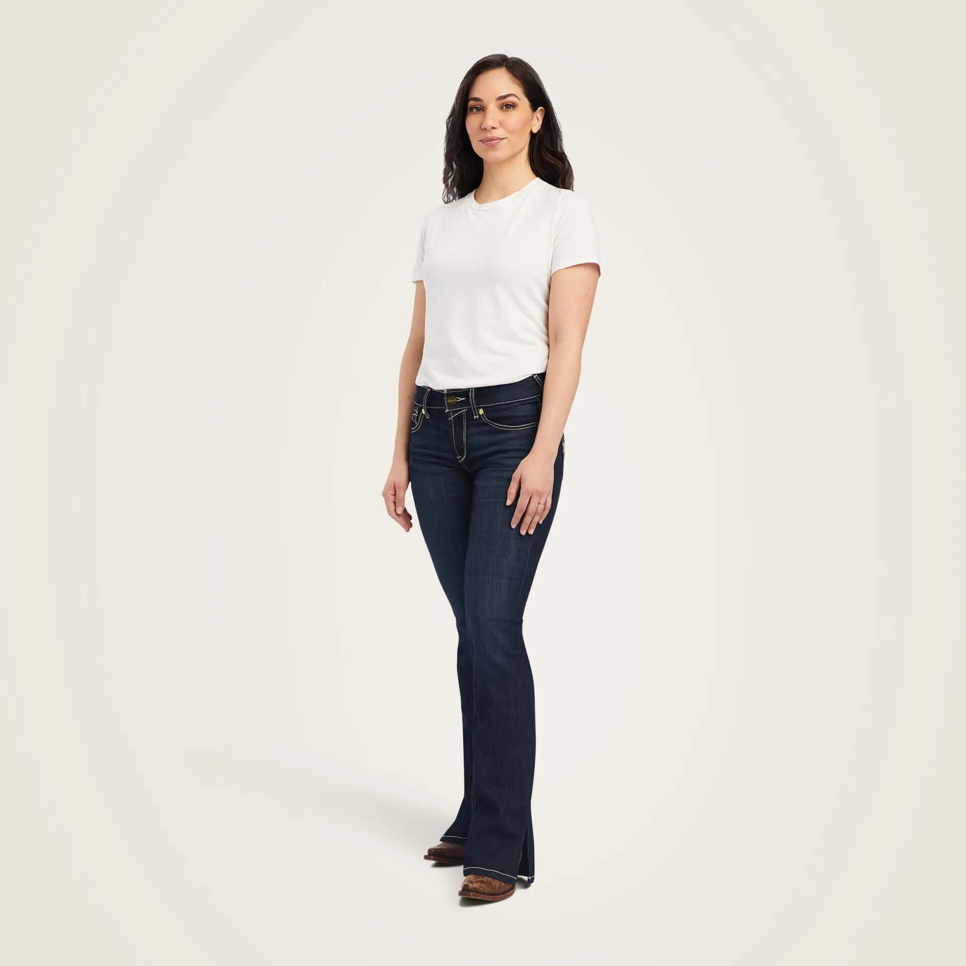 R.E.A.L. Perfect Rise Arrow Danna Boot Cut Jean