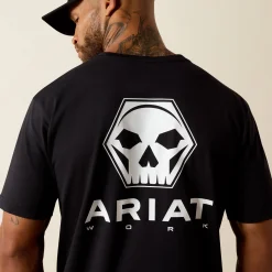 Rebar Cotton Strong Bolt Skull T-Shirt