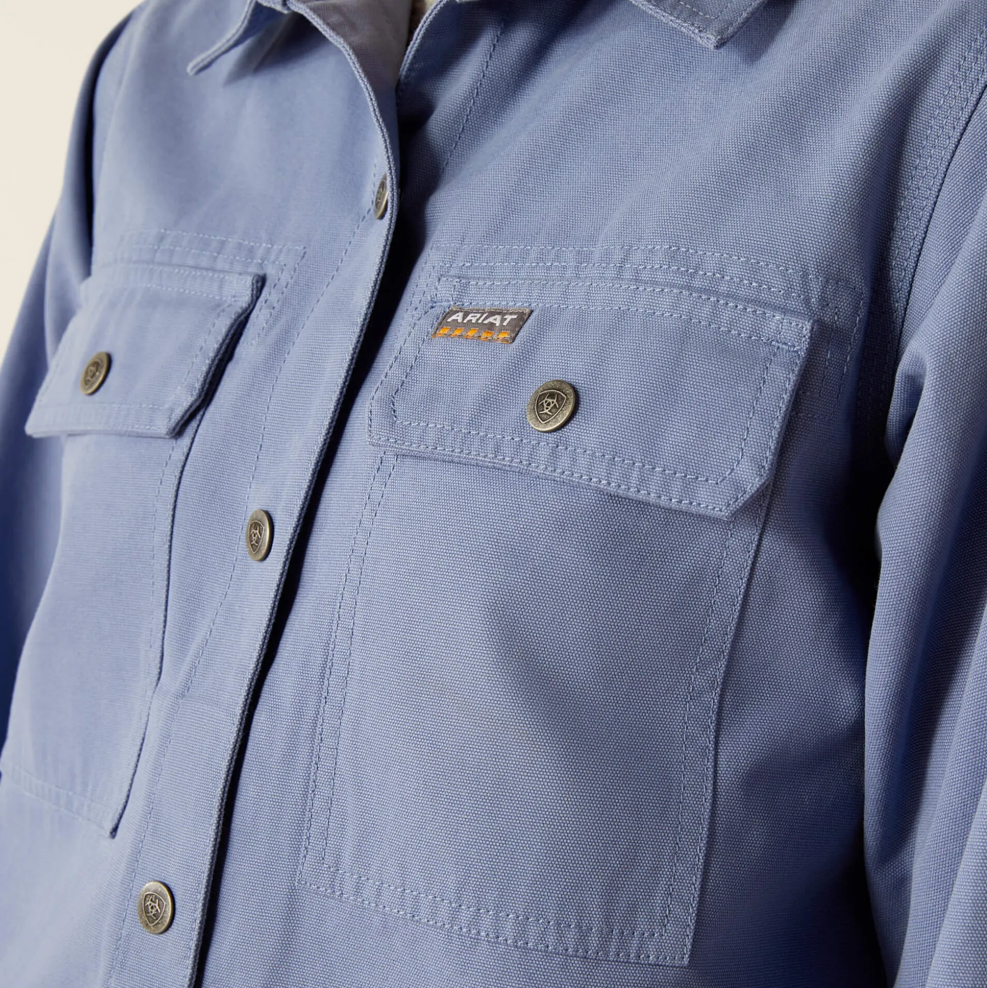 Rebar Cropped Woven Shirt Jacket