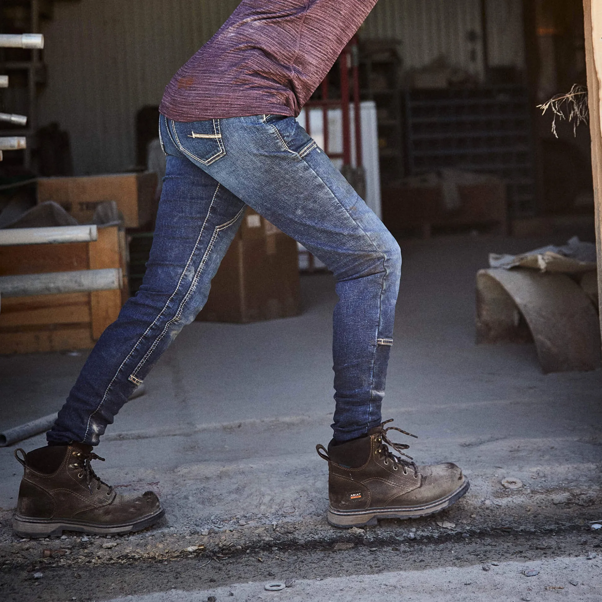 Rebar DuraStretch Riveter Double Front Straight Jean