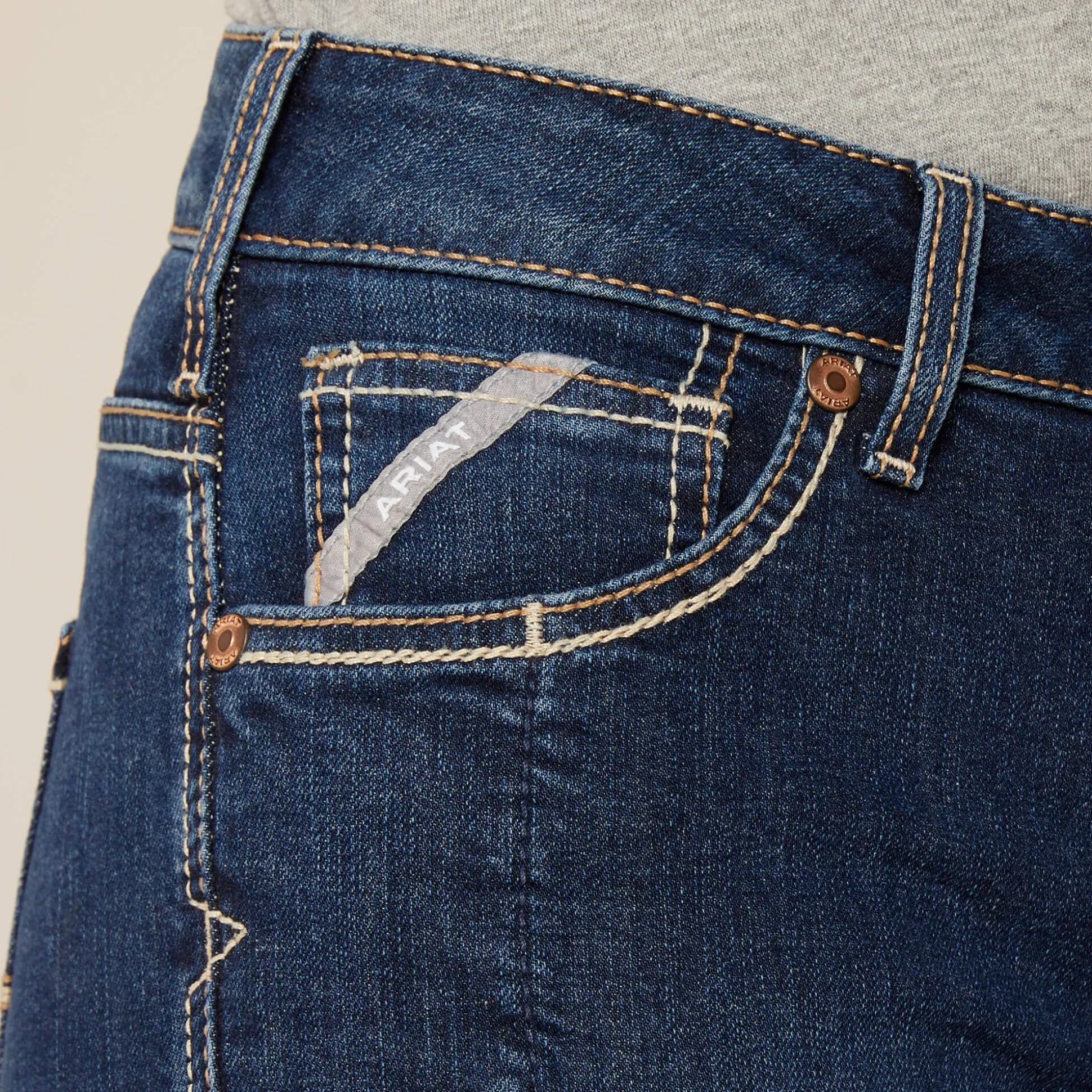 Rebar DuraStretch Riveter Double Front Straight Jean