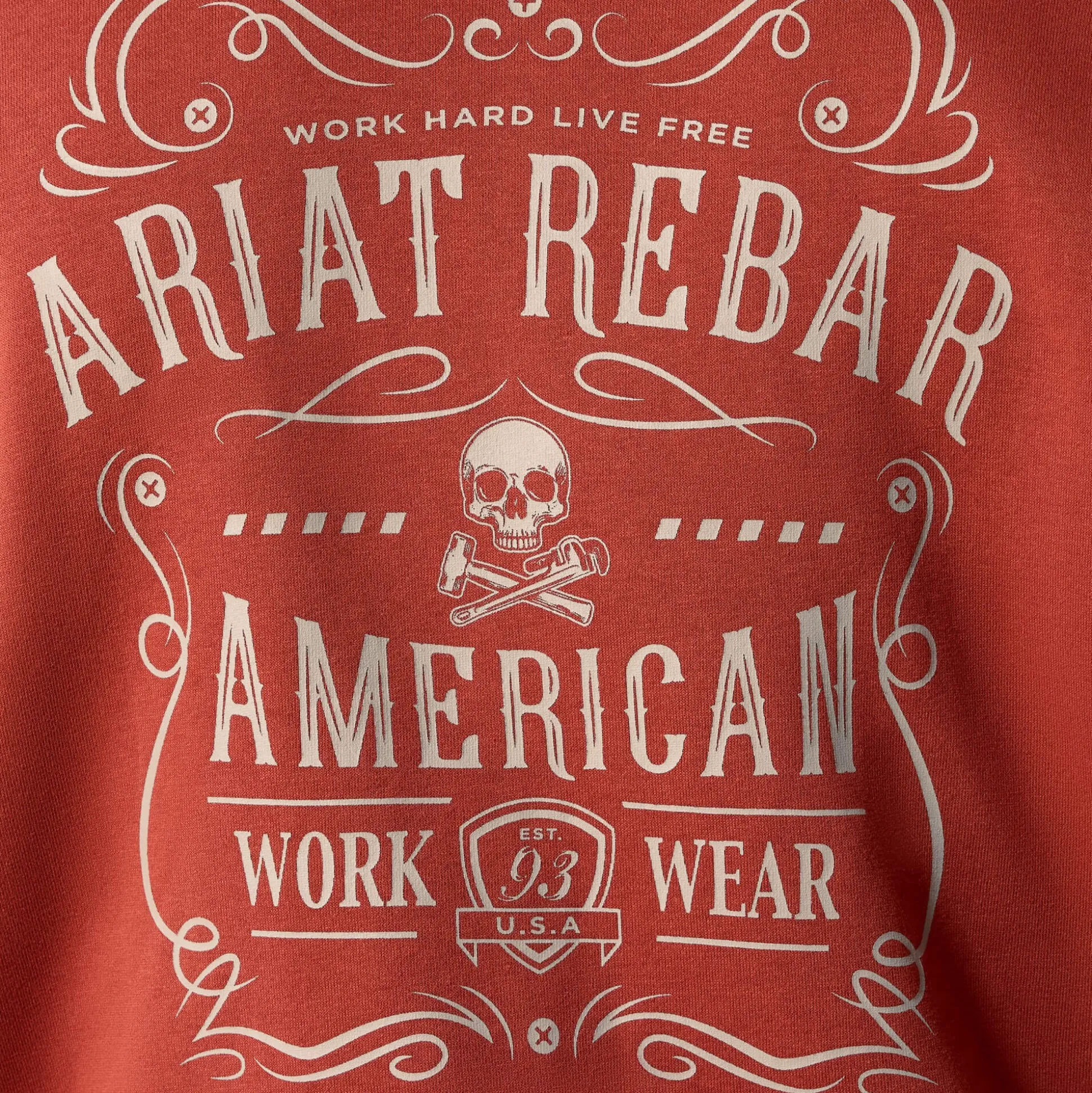 Rebar Lightweight Label Full Zip Hoodie
