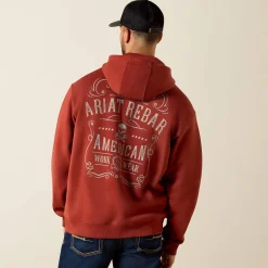 Rebar Lightweight Label Full Zip Hoodie