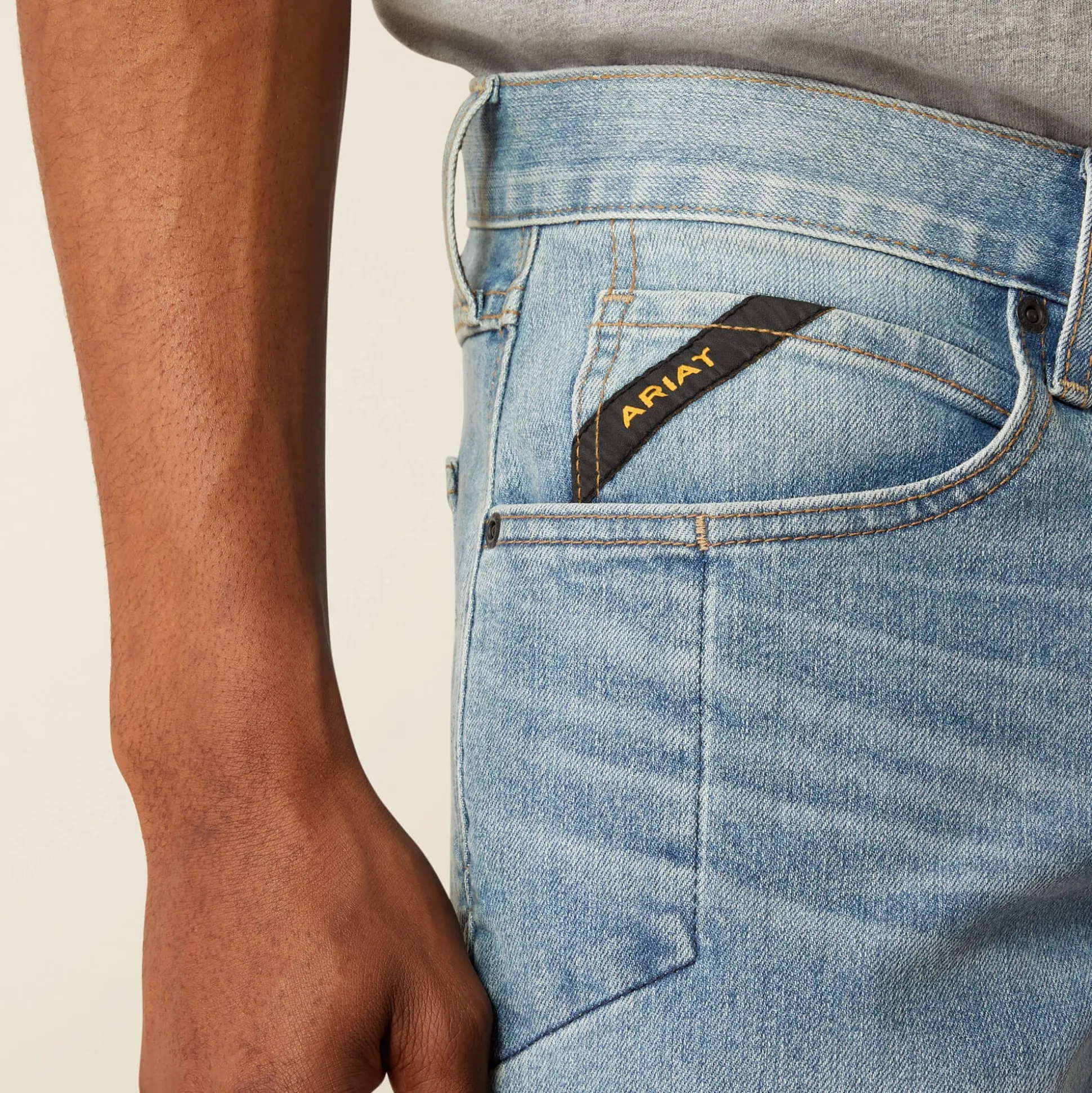 Rebar M4 Relaxed DuraStretch Basic Stackable Straight Leg Jean