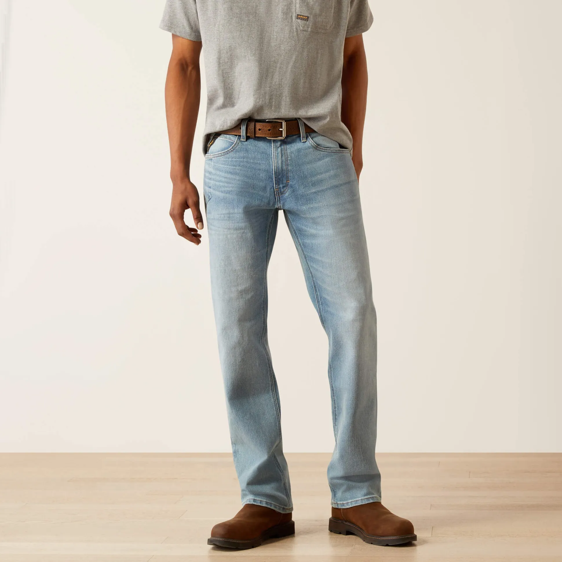 Rebar M4 Relaxed DuraStretch Basic Stackable Straight Leg Jean