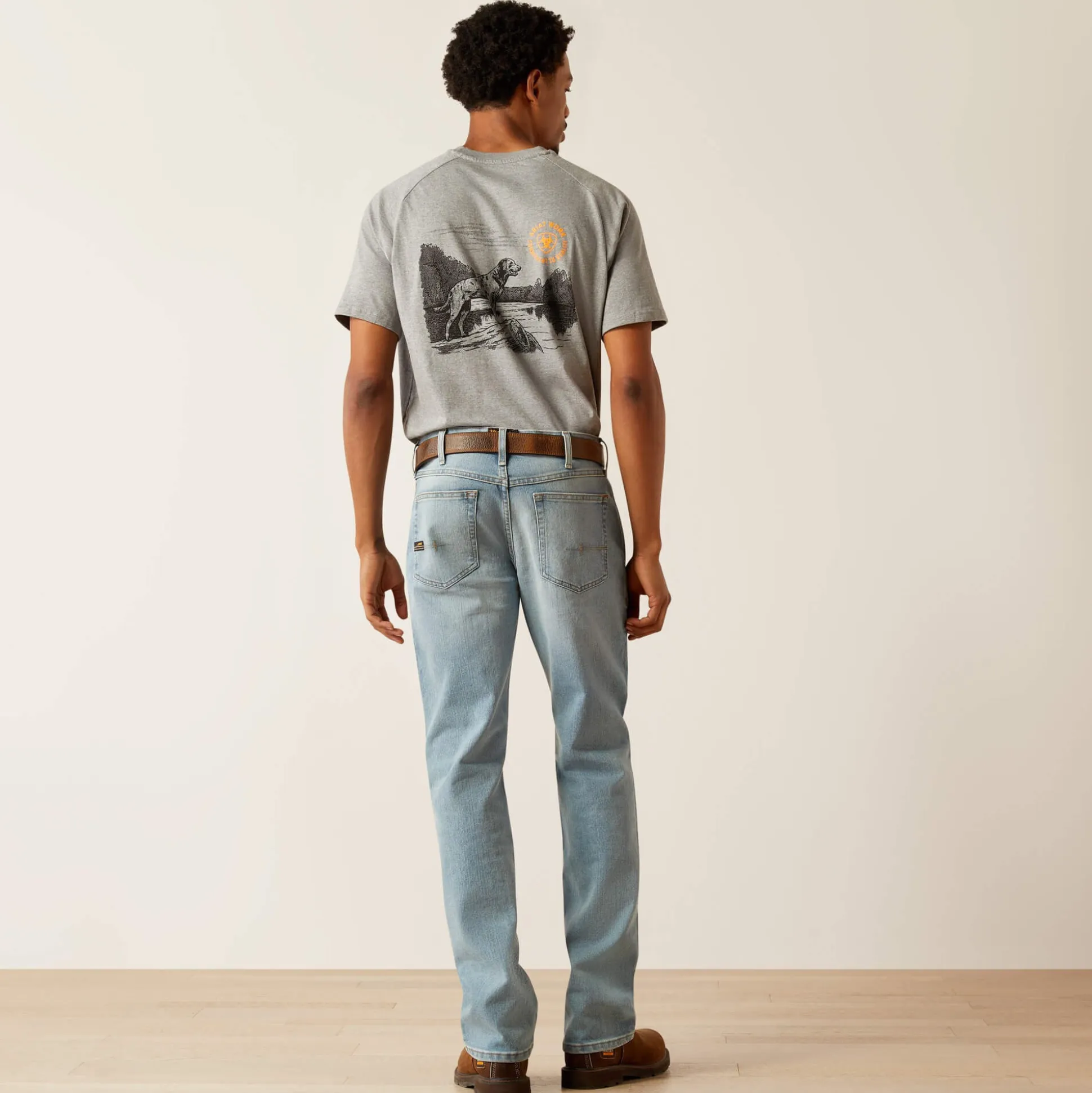 Rebar M4 Relaxed DuraStretch Basic Stackable Straight Leg Jean