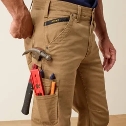 Rebar M4 Relaxed DuraStretch Washed Twill Dungaree Boot Cut Pant