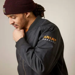 Rebar Stretch Canvas Bomber Jacket