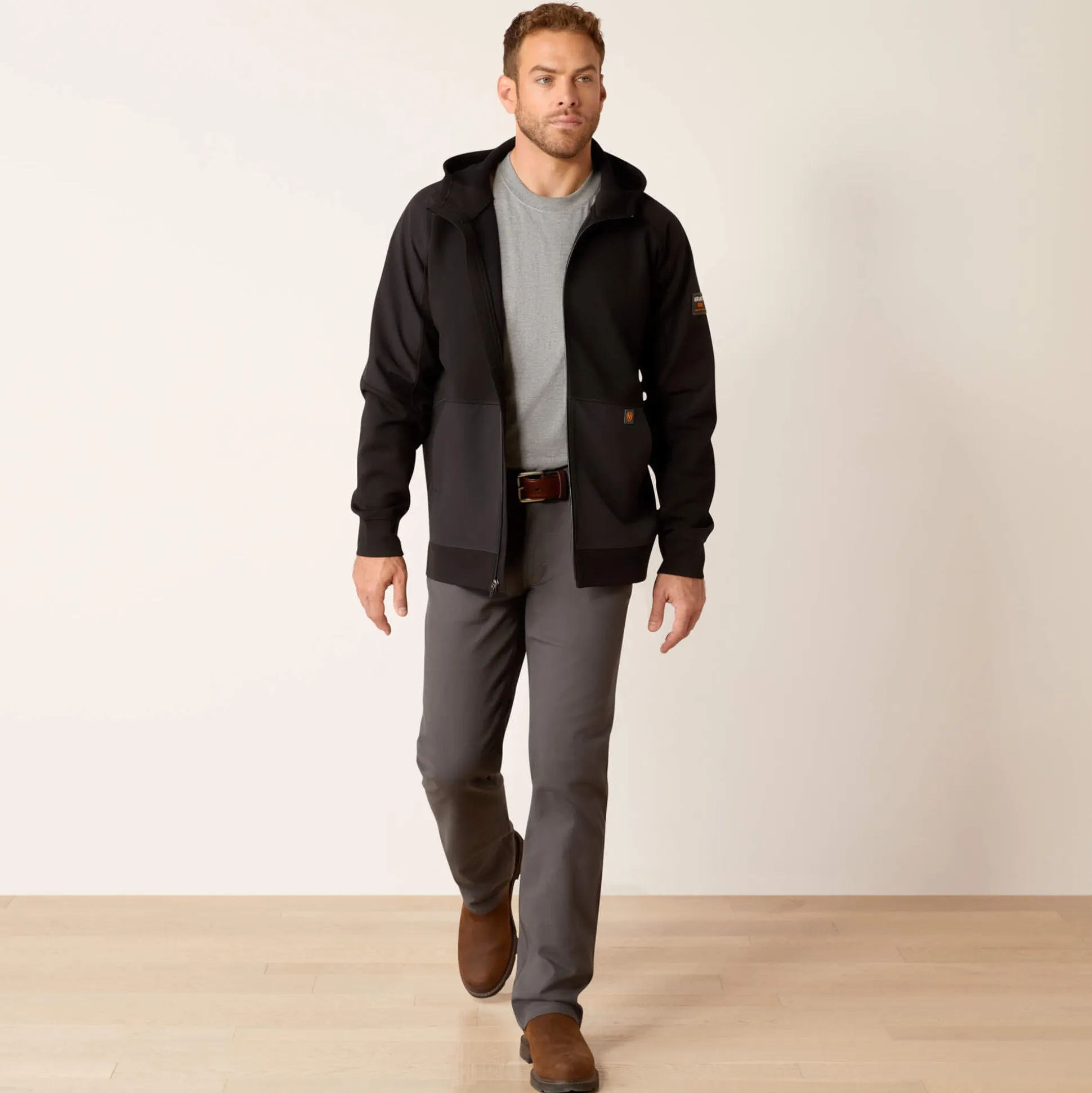 Rebar WorkTek Reinforced Full Zip Hoodie