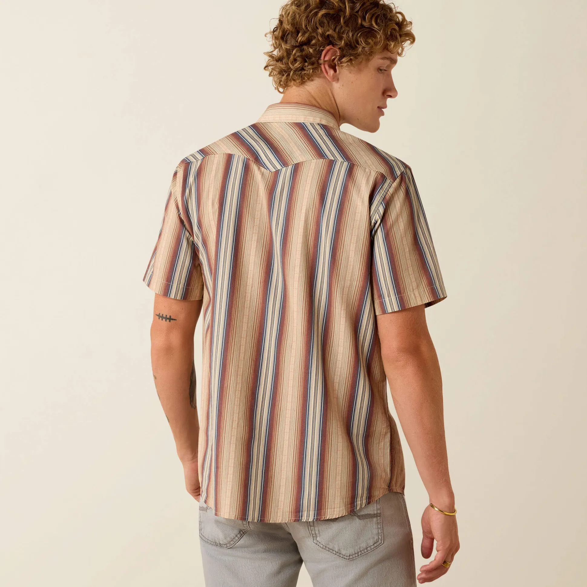 Retro Haver Fitted Snap Shirt
