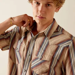 Retro Haver Fitted Snap Shirt