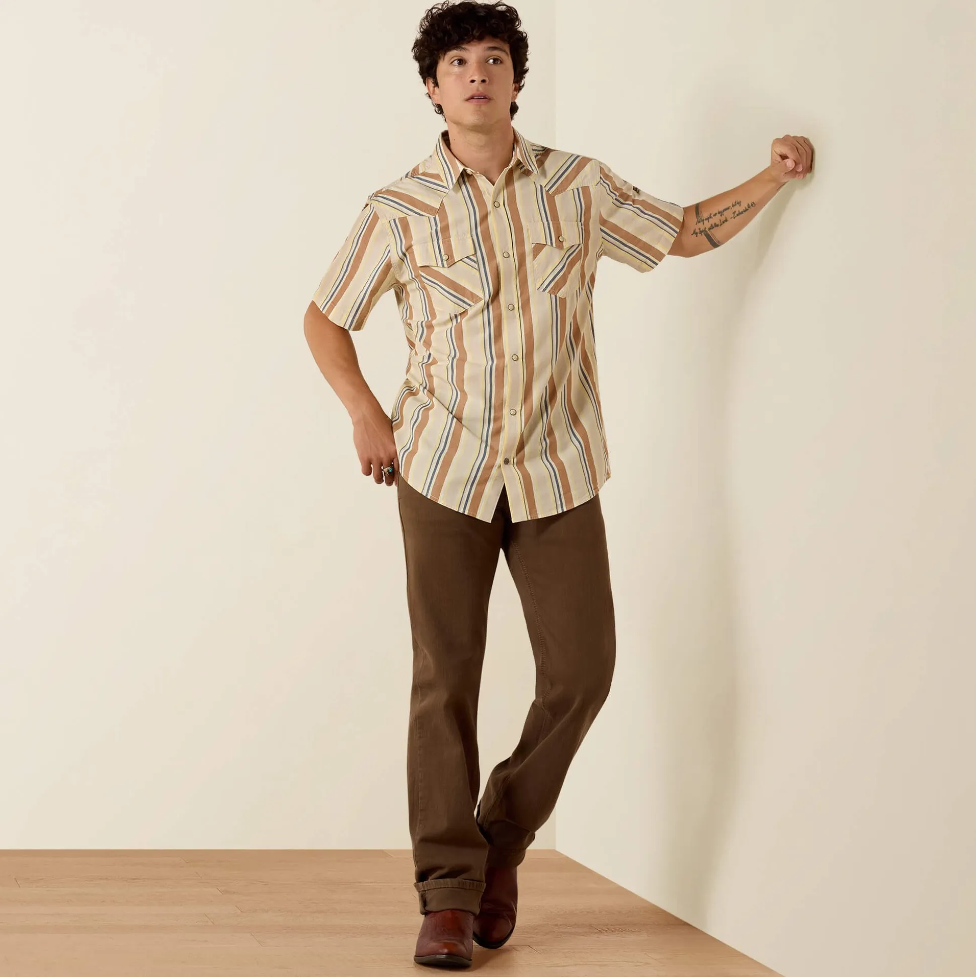 Retro Hawthorne Fitted Snap Shirt