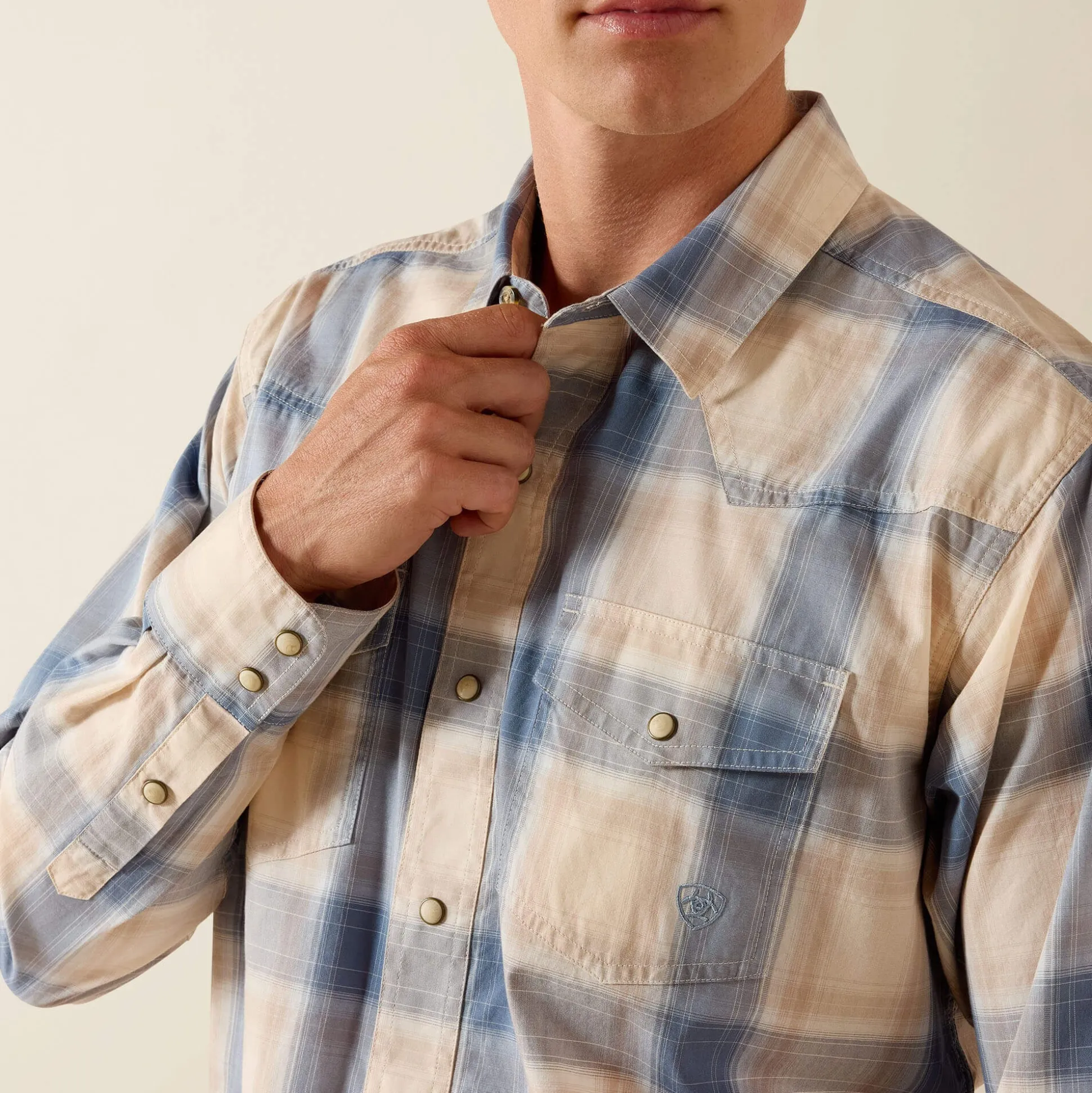 Retro Horace Fitted Snap Shirt