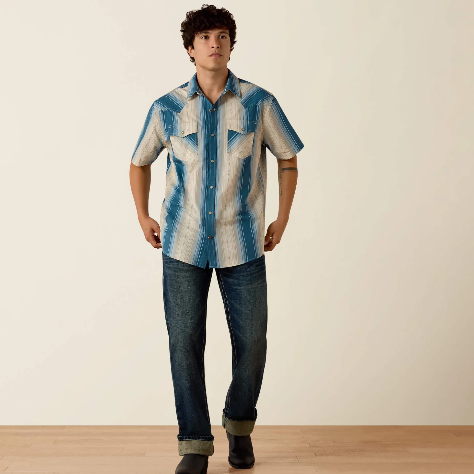 Retro Hyland Fitted Snap Shirt