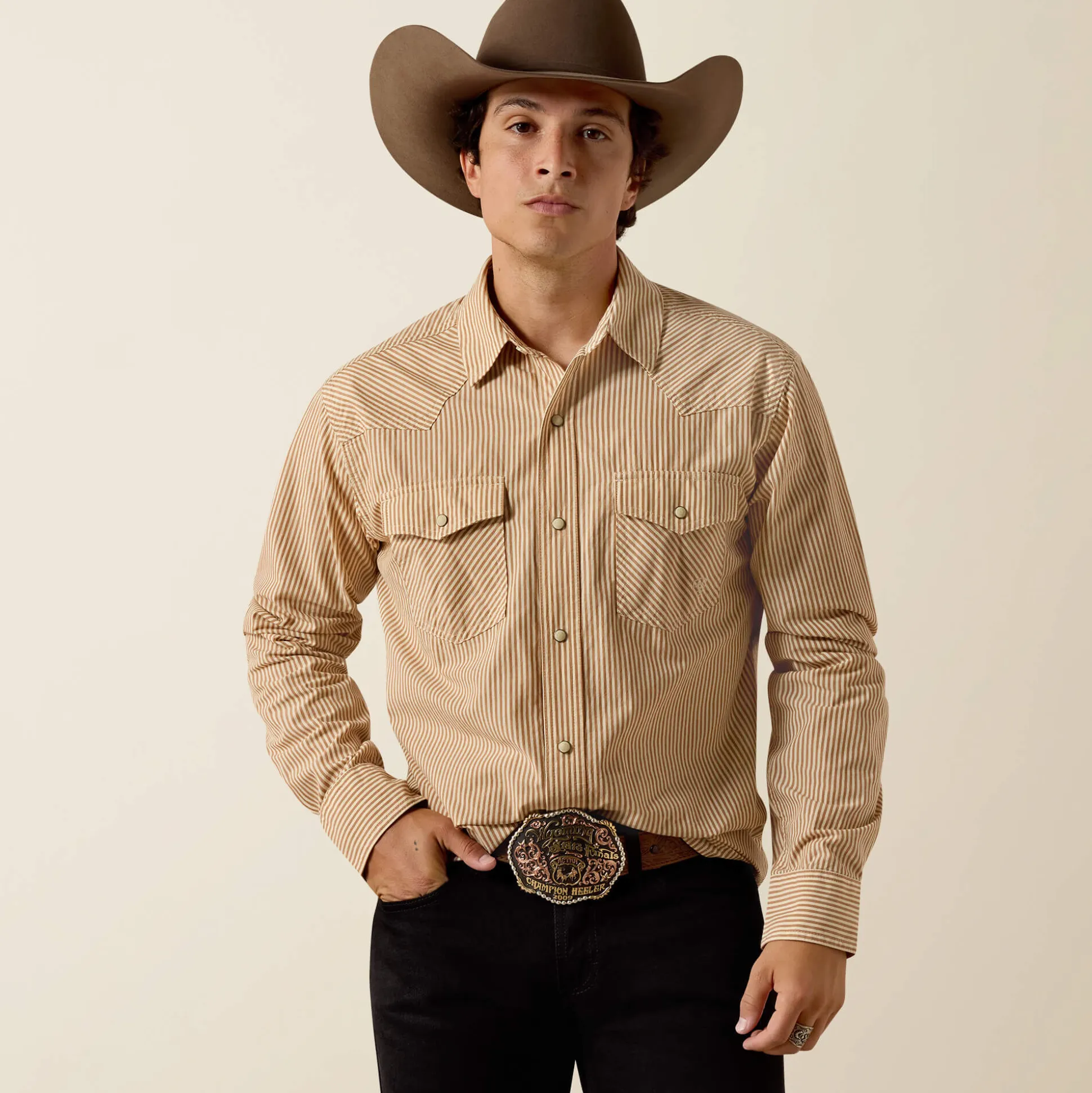 Retro Hyman Fitted Snap Shirt
