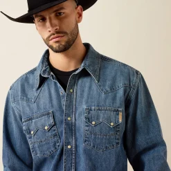 Sawtooth Denim Retro Fit Shirt