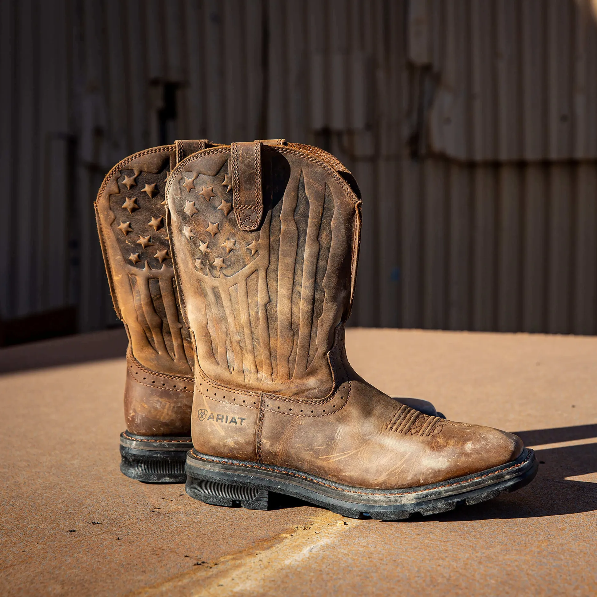 Sierra Shock Shield Patriot Work Boot