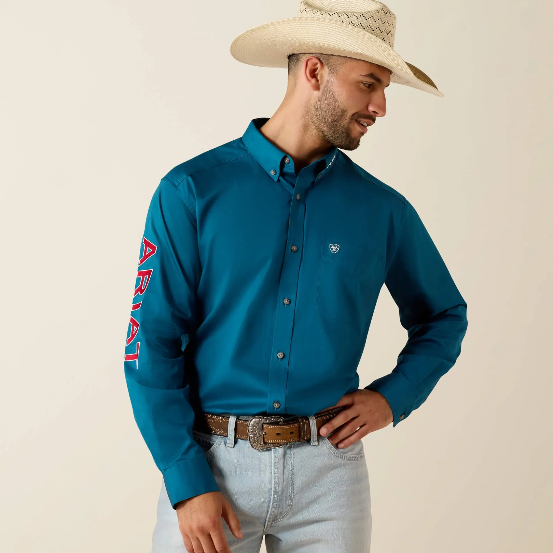 Team Logo Lightweight Twill Classic Fit Shirt