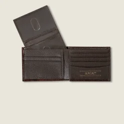 Tooled Feather Bifold Wallet