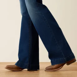 Trouser Mid Rise Stretch Kelsea Wide Leg Jean