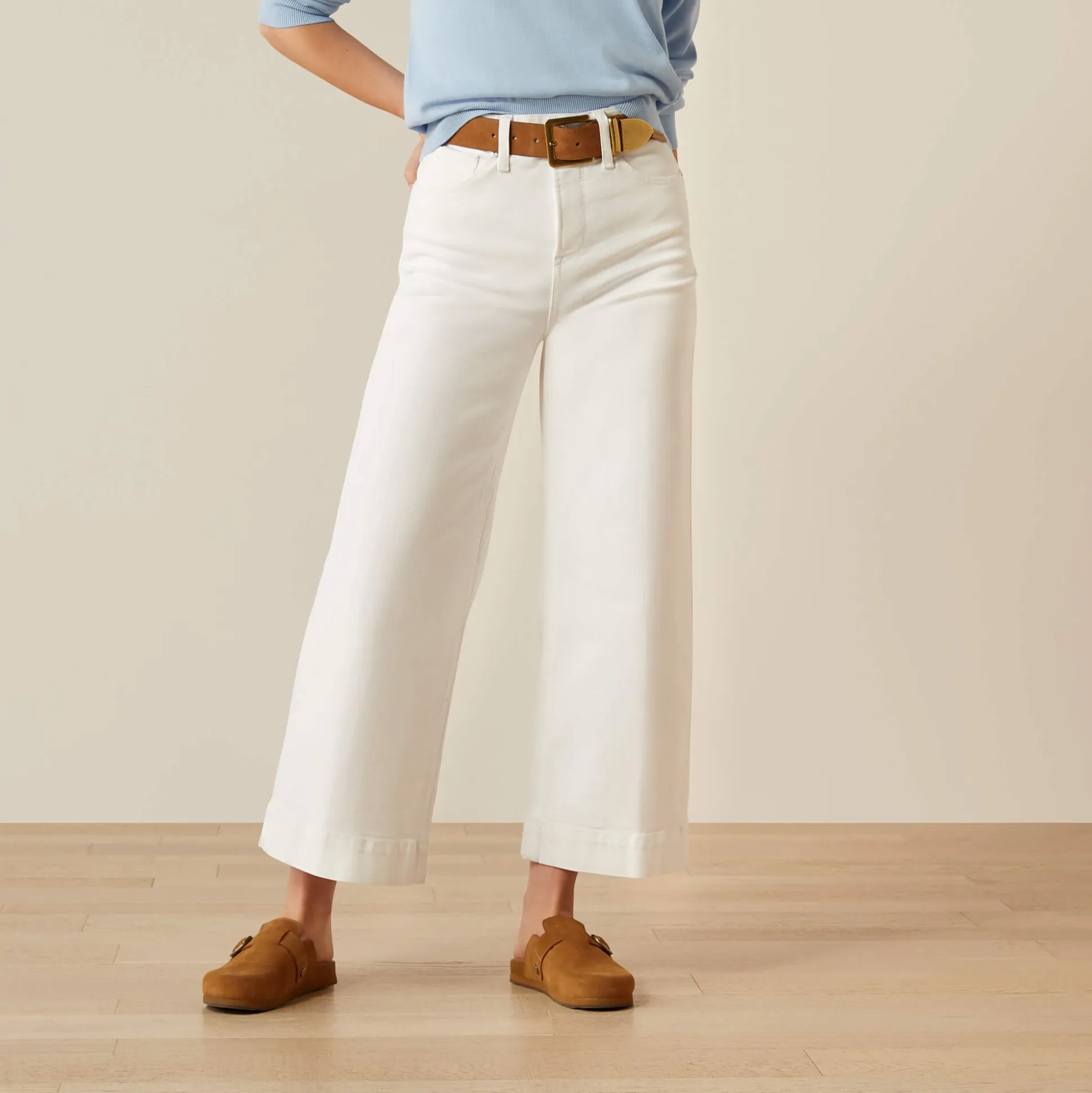 Ultra High Rise Countryside Wide Leg Crop Jeans