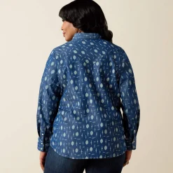 Wild Blue Western Snap Shirt